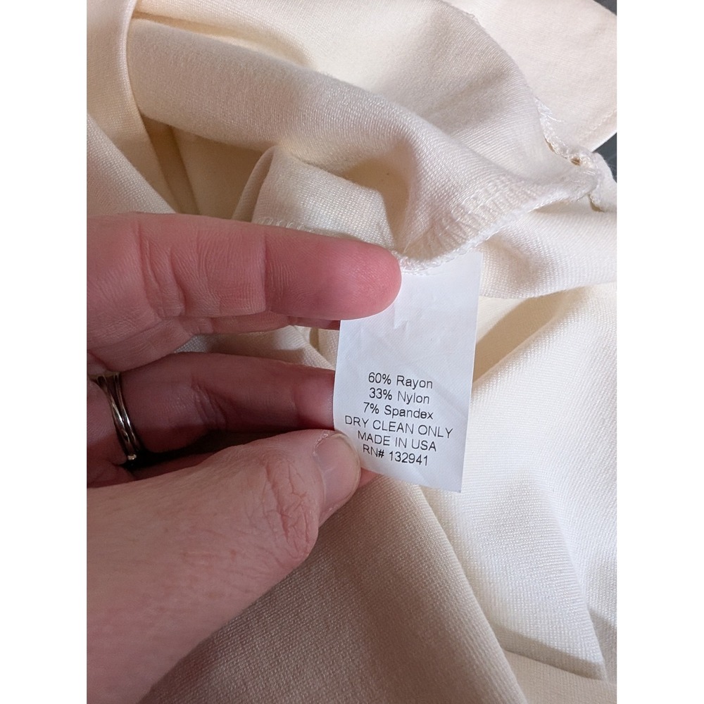 Amanda Uprichard Ivory Strapless Peplum Bodycon Dress Small Cream - Picture 15 of 16